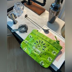 Supreme Bandana Tarp Side Bag - Bright Green